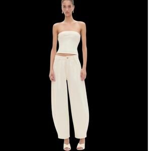 NWOT Cream Barrel Pants Cotton/Wool Knit Size Small or 2